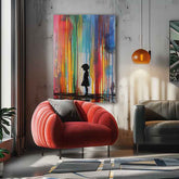 Obraz Rainbow Silhouette na plátne | Akrylové detaily